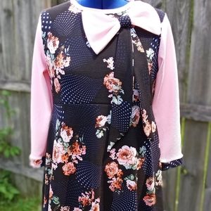 XLarge floral maxi dress with bow